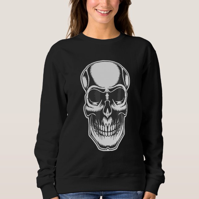 Camiseta Cara de Caveira Assustadora (Frente)