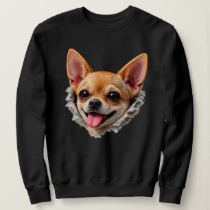 Camiseta Cara de Chihuahua Engraçada em Design 3D – Meme de