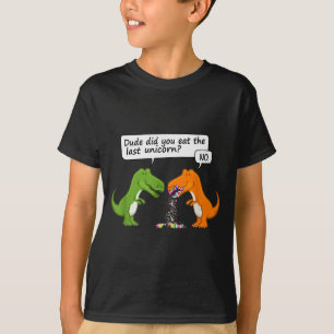 Camiseta Cara de Dinossauro Engraçado Você Comeu o Último U