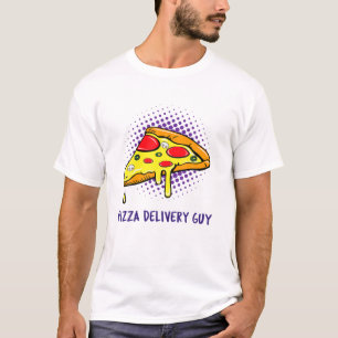 Camiseta Cara de entrega de pizza Figurino de Halloween