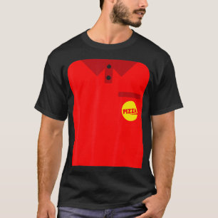 Camiseta Cara de entrega Fácil Casal de pizza Fácil Costume