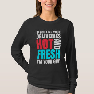 Camiseta Cara De Entrega Inspirada Comida Quente E Fresca R