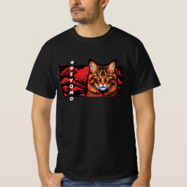 Camiseta Cara de Gato Calmo, Estética Minimalista