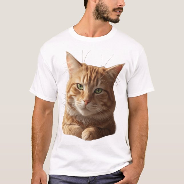Camiseta Cara de Gato Feroz – Ousada e Divertida (Frente)