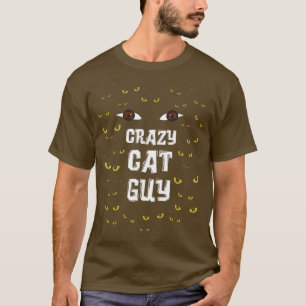 Camiseta Cara de Gato Louco e Pai de Gato
