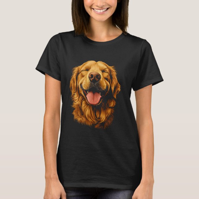 Camiseta Cara de Golden Retriever (Frente)