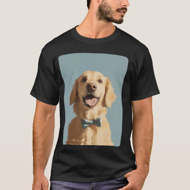 Camiseta Cara de Golden Retriever Fofo (Frente)
