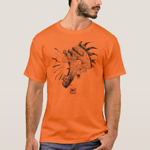 Camiseta Cara de Grelha (Laranja)