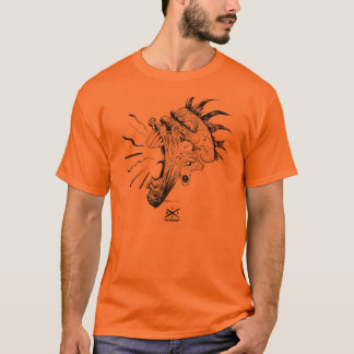 Camiseta Cara de Grelha (Laranja)