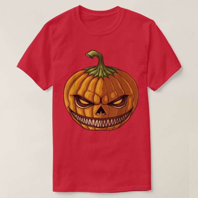 Camiseta Cara De Lanterna, Mau, Sorriso, Hallowee (Frente do Design)