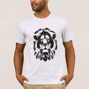 Camiseta Cara de leão, tatuagem de leão
