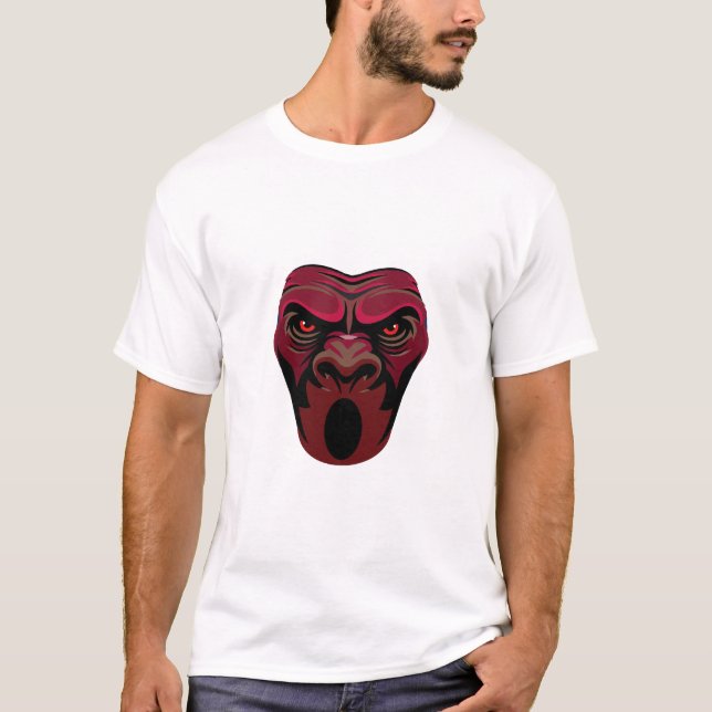 Camiseta Cara de Macaco Zangado (Frente)