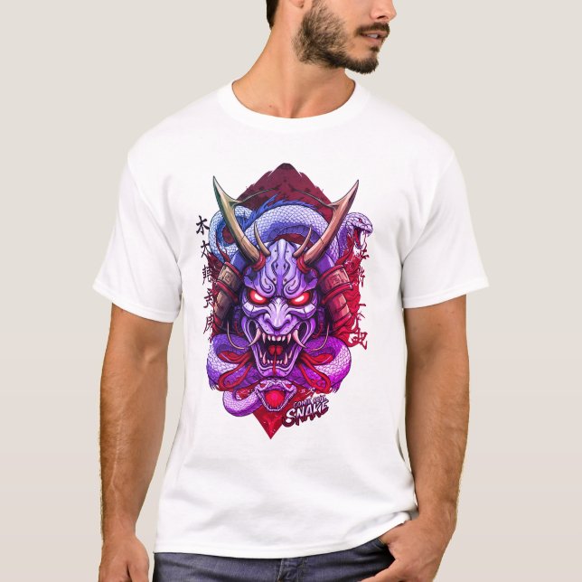 Camiseta Cara de Monstro Olhos de Cobra   (Frente)