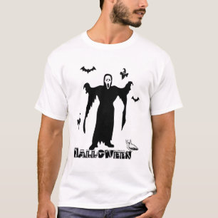 Camiseta Cara De Morte Assustadora Do Halloween, Fantasmas