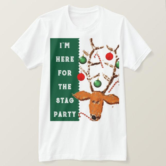 Camiseta Cara de Natal engraçada (Frente do Design)