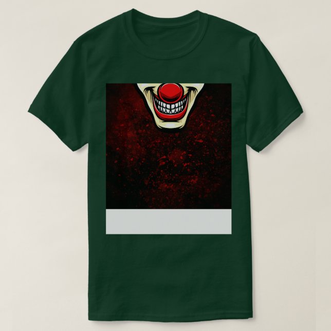 Camiseta Cara de Palhaço Assustador 1 (Frente do Design)