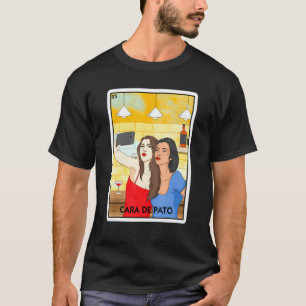 Camiseta Cara De Pato Cara Selfie Meninas Selfie Cartão Mex