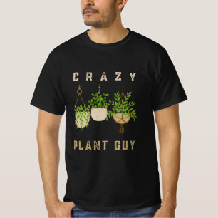 Camiseta Cara De Planta Louca, Vassoura De Jardinagem