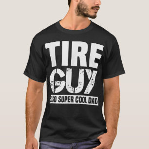 Camiseta Cara de pneus engraçada Pai mecânico de carro Padr