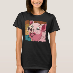 Camiseta Cara De Porco, Amante de os animais Para Homens, F