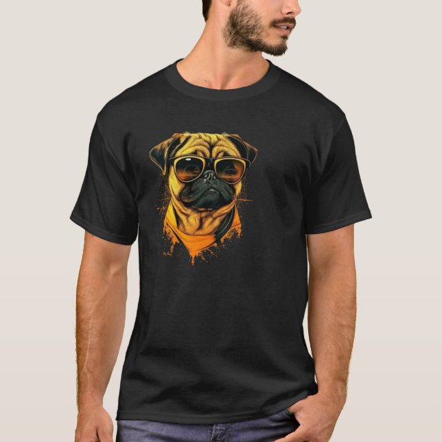 Camiseta Cara de Pug Gira (Frente)