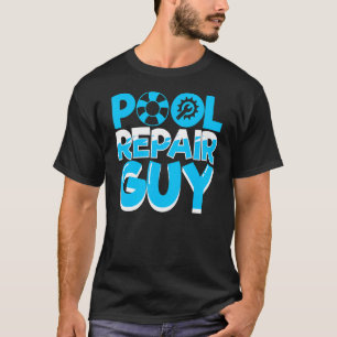Camiseta Cara De Reparo De Manutenção De Natação Para Limpe