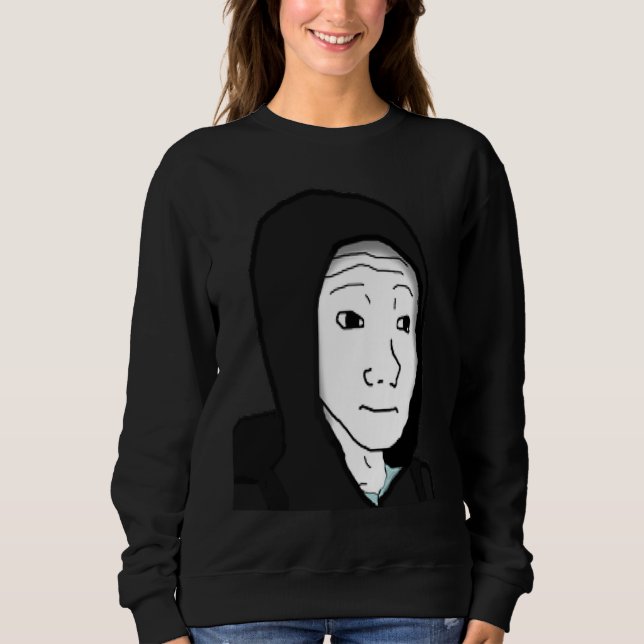 Camiseta Cara de Sentimentos Wojak Meme Doomer  1 (Frente)