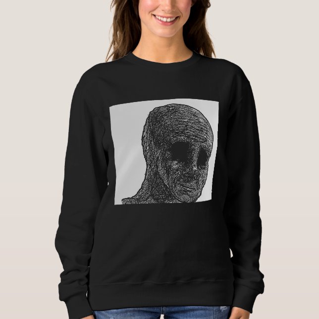 Camiseta Cara de Sentimentos Wojak Meme Doomer  1 (Frente)