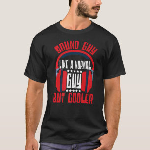 Camiseta Cara De Som Da Engenheiro De Som Como Um Áudio E D