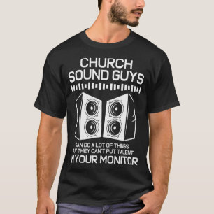 Camiseta Cara de som da Igreja do Engenheiro de áudio do s