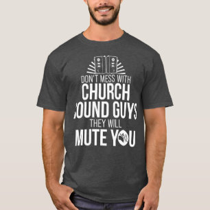 Camiseta Cara de som da igreja muda o Engenheiro técnico d