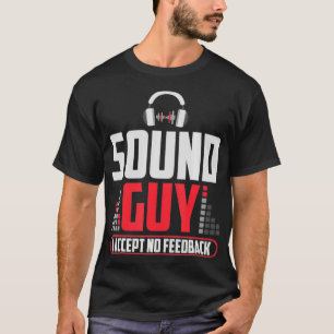 Camiseta Cara De Som Não Aceito Feedback Para Áudio E Som