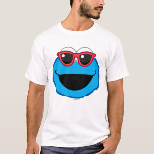 Camiseta Cara de sorriso do biscoito com óculos de sol