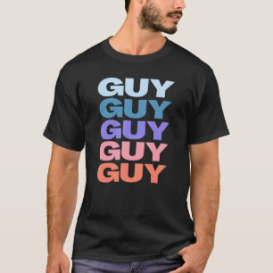 Camiseta Cara de Texto Repetido Moderno