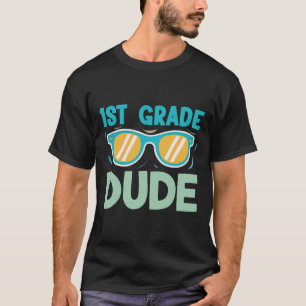 Camiseta Cara do 1º ano Garotos Crianças De Volta à Escola