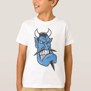 Camiseta Cara do diabo azul