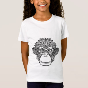Camiseta Cara do Doodle do macaco