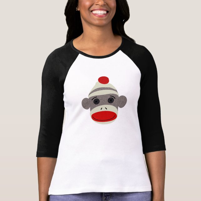 Camiseta Cara do macaco da peúga (Frente)