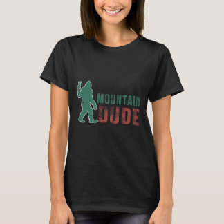 Camiseta Cara do Montanhismo Divertido Pé Grande Sasquatch