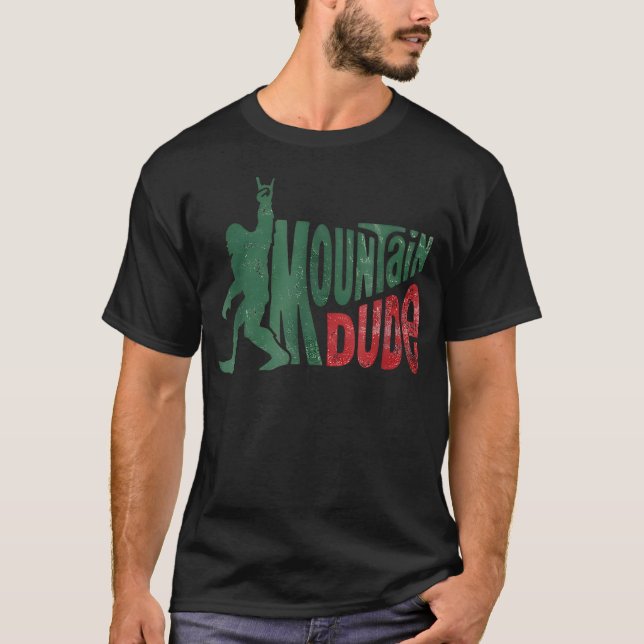 Camiseta Cara do Montanhista Bigfoot Engraçado (Frente)