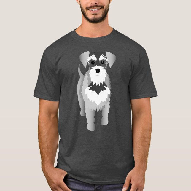 Camiseta Cara do Schnauzer (Frente)