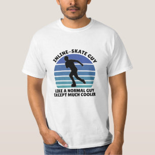Camiseta cara do skate em linha
