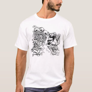 Camiseta cara do tatuagem