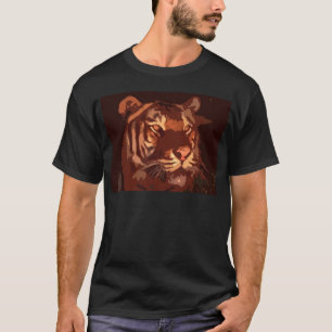 Camiseta Cara do tigre de Blacklight