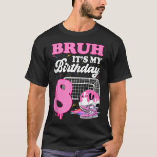 Camiseta Cara é meu 8º aniversário Futebol Sorvete Drip O