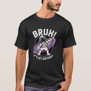Camiseta Cara, é meu aniversário, menino astronauta, aniver