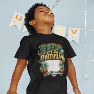 Camiseta Cara, é o meu Aniversário Sinal de Basquete Design
