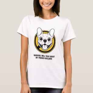 Camiseta Cara engraçada de Bulldog Francês Design de French