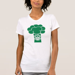 Camiseta Cara engraçada dos brócolos