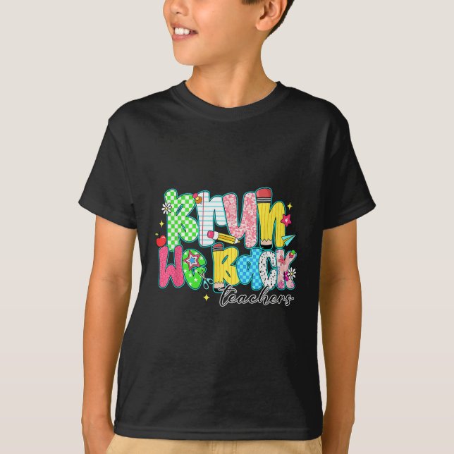 Camiseta Cara, estamos de volta. Dia dos professores, volta (Frente)